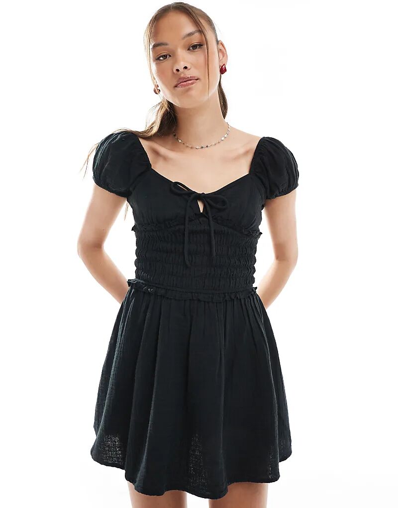 

Мини-сарафан Cotton On Charlie с открытой спиной черного цвета Cotton On