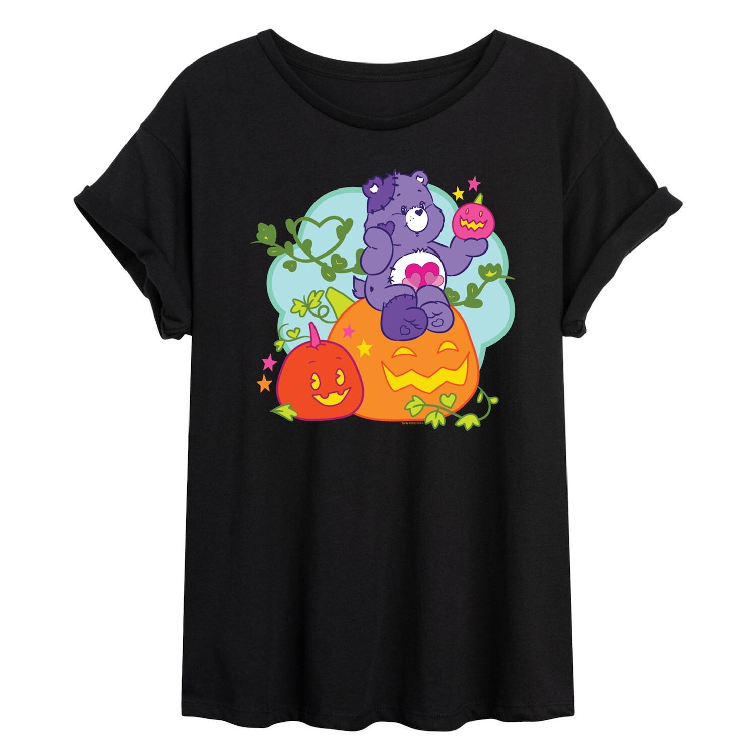 

Детская футболка Care Bears с струящимся рисунком тыквы Licensed Character, черный