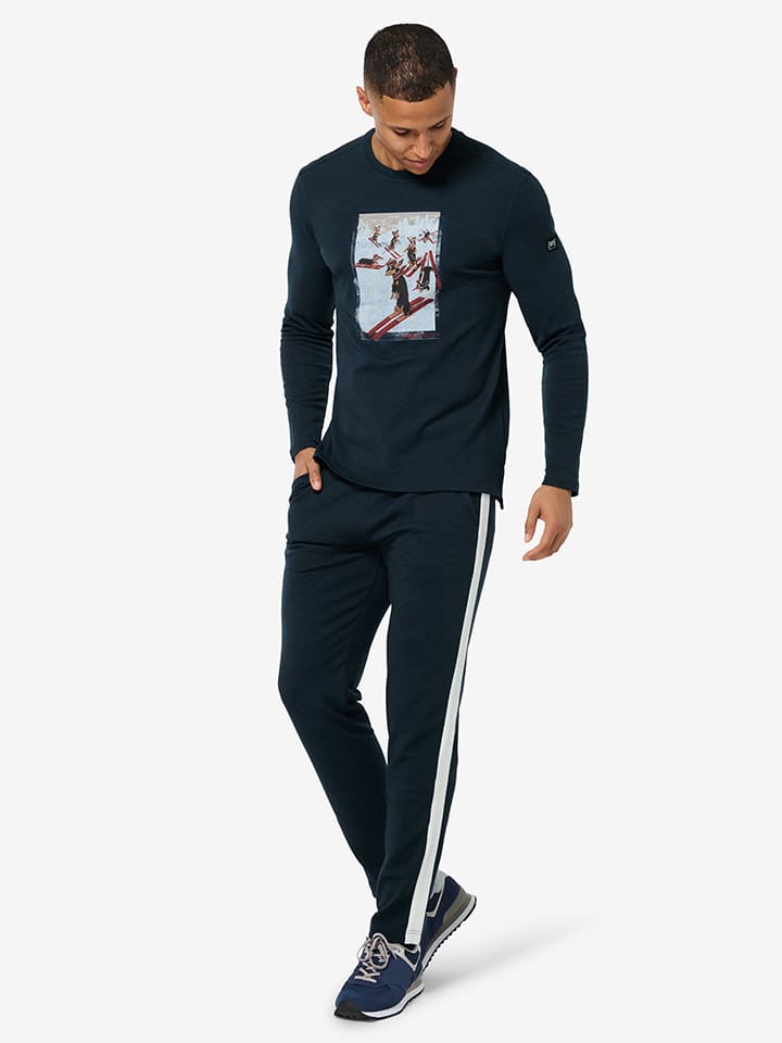 

Super.natural Функциональная рубашка с длинными рукавами "Dachshund Brush" темно-синего цвета