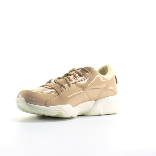 Женская поилка Trinomic r698 телесного цвета из лакированной кожи телесного цвета на шнуровке 362274 01 Puma, бежевый — фото 3