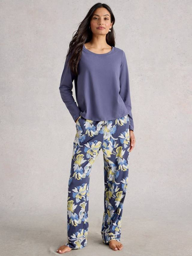 

Низ пижамы Nina с цветочным принтом White Stuff, Purple/Multi