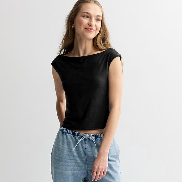 

Детский топ-майка с лодочкой Pink Republic, Black