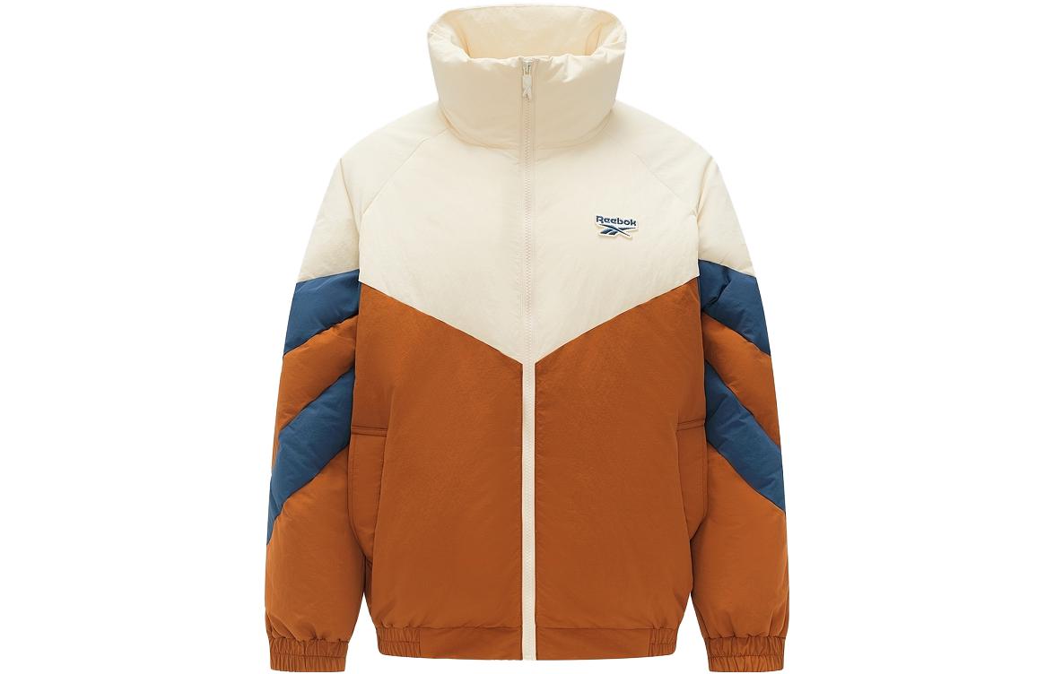 

Куртка пуховая женская экрю/коричневая/голубая Reebok, Коричневый, Куртка пуховая женская экрю/коричневая/голубая Reebok