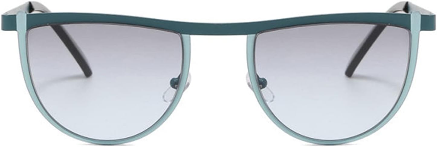 

Солнцезащитные очки Willochra в винтажном стиле Y2K для женщин и мужчин, модные очки «кошачий глаз» с прозрачными линзами цвета океана, в стиле хип-хоп, панк, для вечеринок, Blue