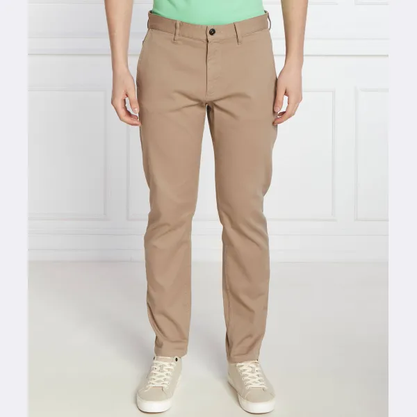 

Зауженные брюки-чиносы Boss, бежевый