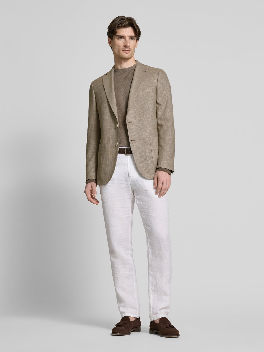 

Куртка Modern Fit с накладными карманами модель «Эдвард» DIGEL, бежевый
