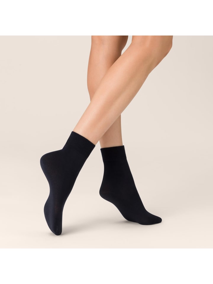 

Kunert Чувственные мериносовые носки с не сдавливающей манжетой, темно-синего цвета