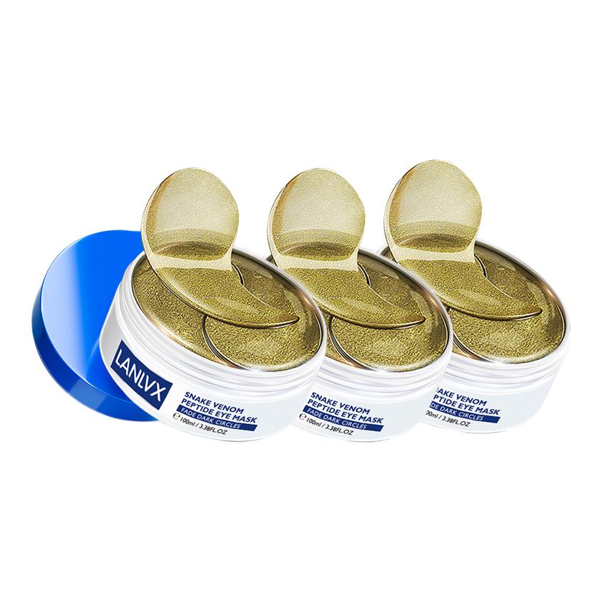 

Маска для глаз snake like peptide, уменьшение морщин, устранение темных кругов, подтягивание кожи, 60 шт/упаковка LANLVX