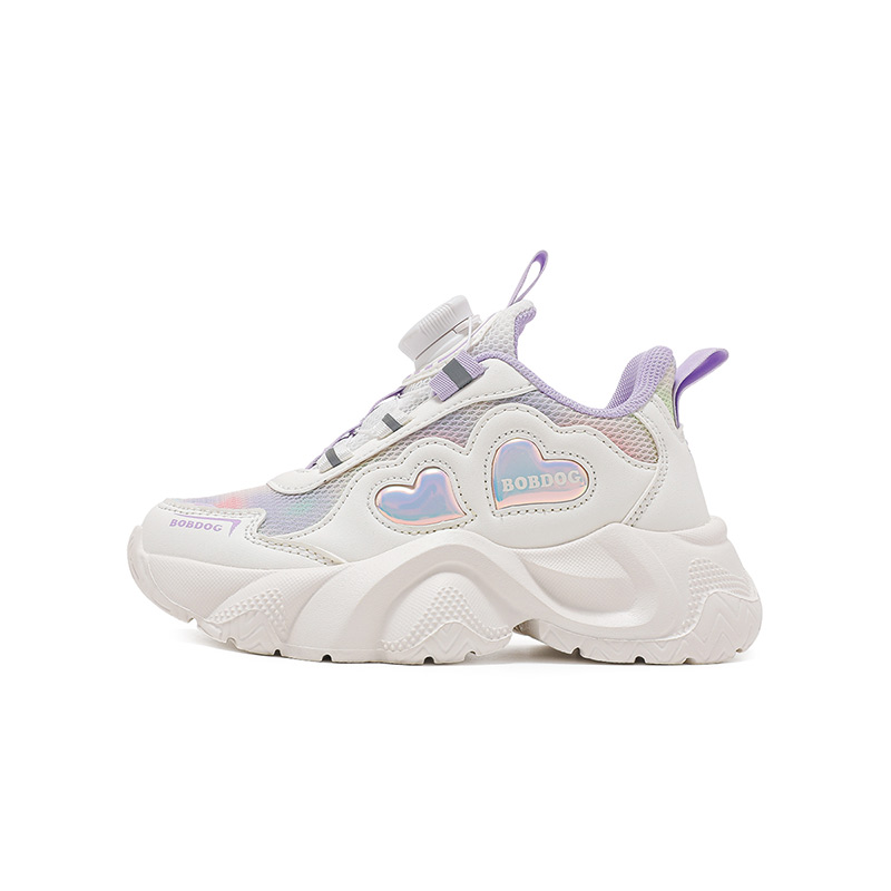 

Нескользящие, амортизирующие, износостойкие, дышащие, низкие повседневные кроссовки для детей BOBDOG, белый