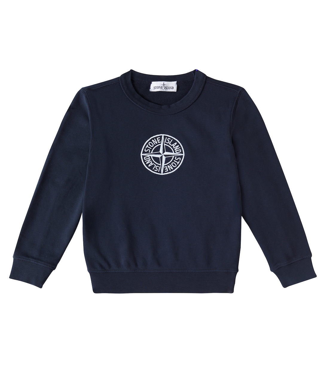 

Хлопковая толстовка Compass Stone Island Junior, Navy Blue