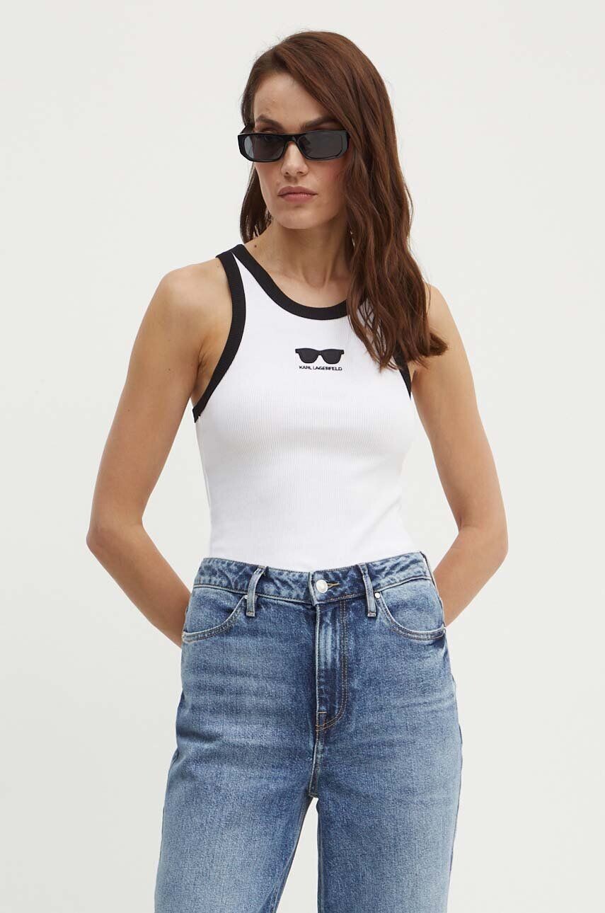 

Карл Лагерфельд топы Karl Lagerfeld, белый