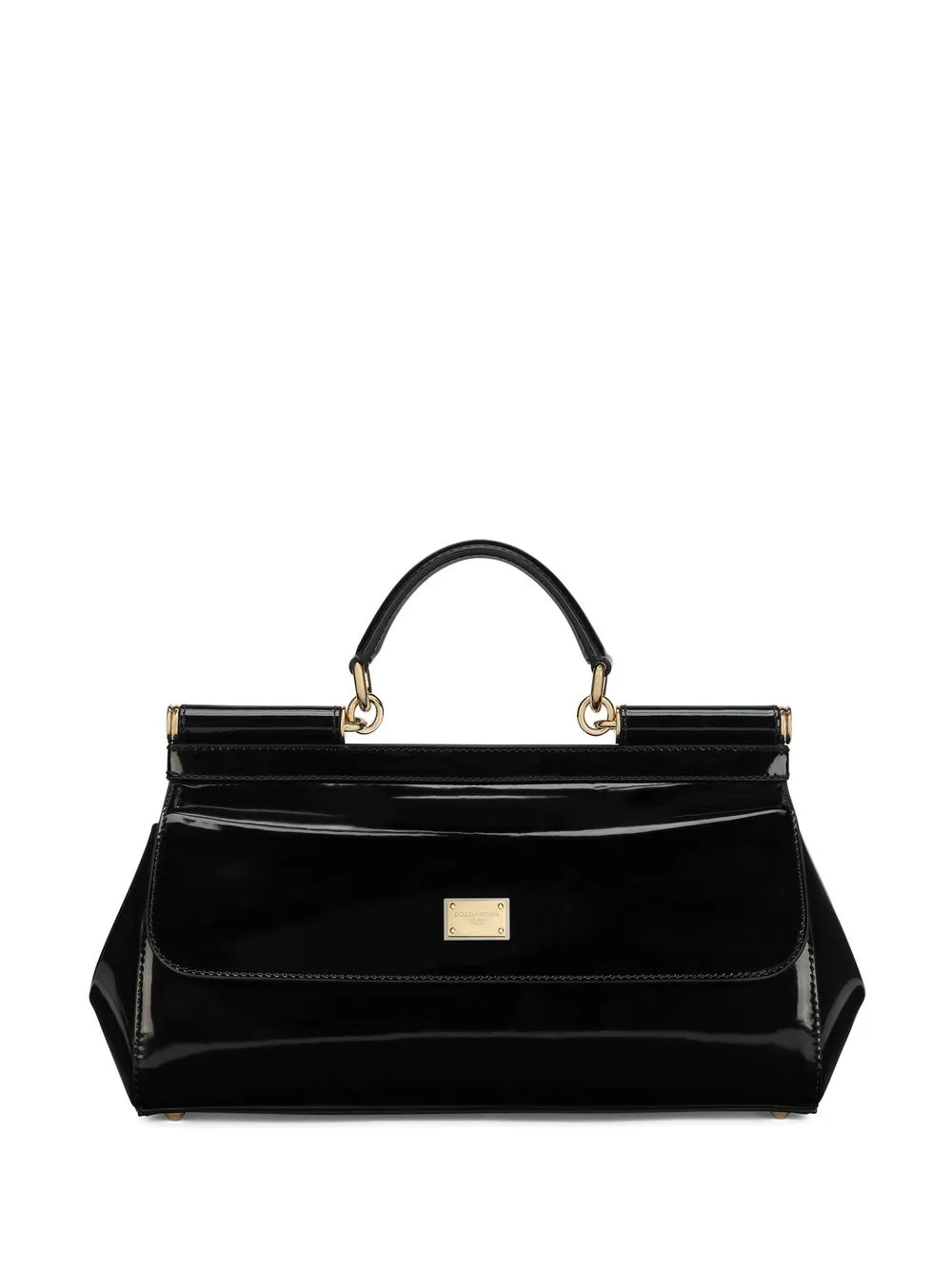 

Лакированная сумка Elongated Sicily DOLCE & GABBANA, черный