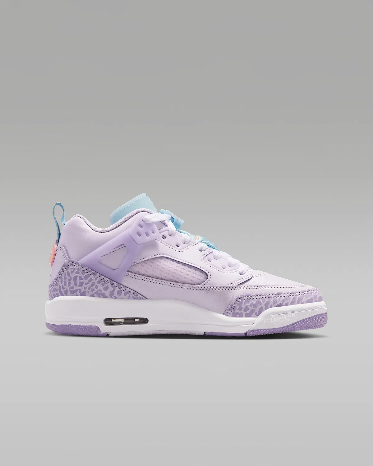 Детские кроссовки Jordan Spizike Low, Barely Grape/Ocean Bliss/White/Atomic Pink — фото 3