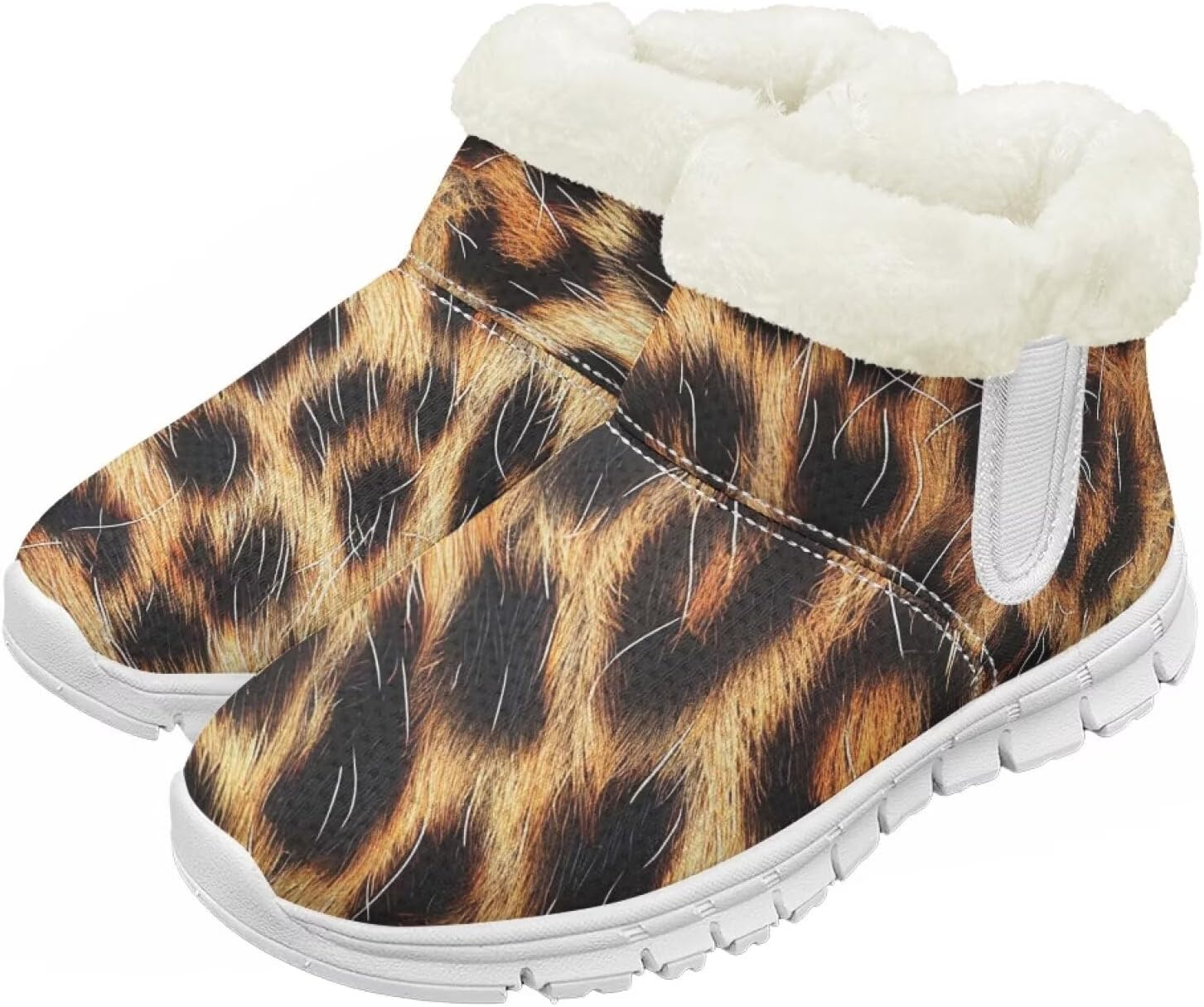 

Pzuqiu Детские водонепроницаемые зимние ботинки для снега - теплые, с меховой подкладкой для мальчиков и девочек (малыши/маленькие дети/старшие дети), белая подошва