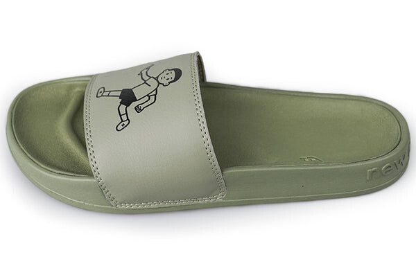 Тапочки x noritake slippers dark green New Balance, зеленый — фото 2