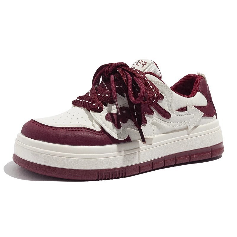 

Кроссовки PARK DANCE Skateboarding Shoes Women's Low-top Red, цвет Burgundy