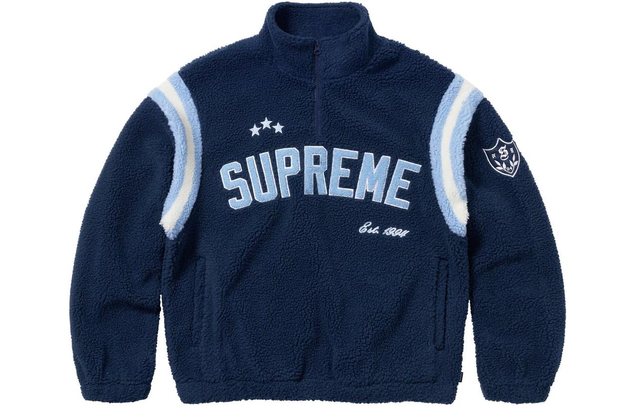 

Толстовка Supreme Arc Half Zip, темно-синий