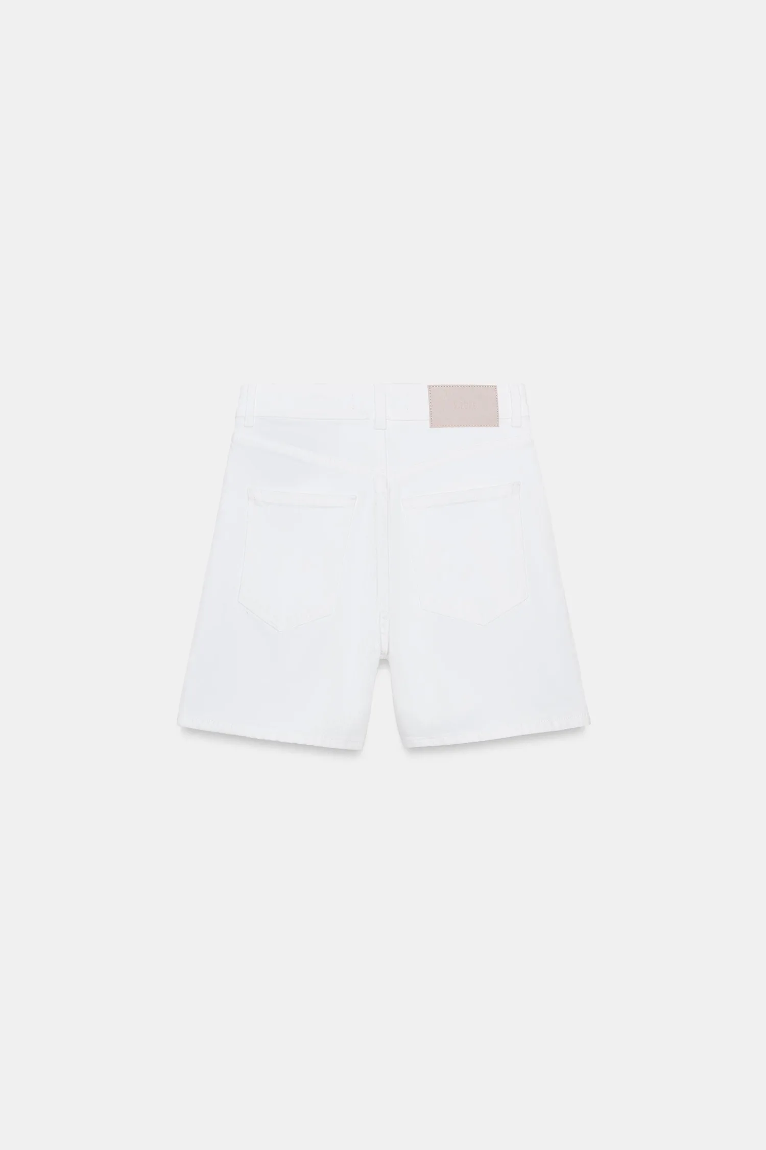 Шорты z1975 mom fit Zara, белый — фото 2