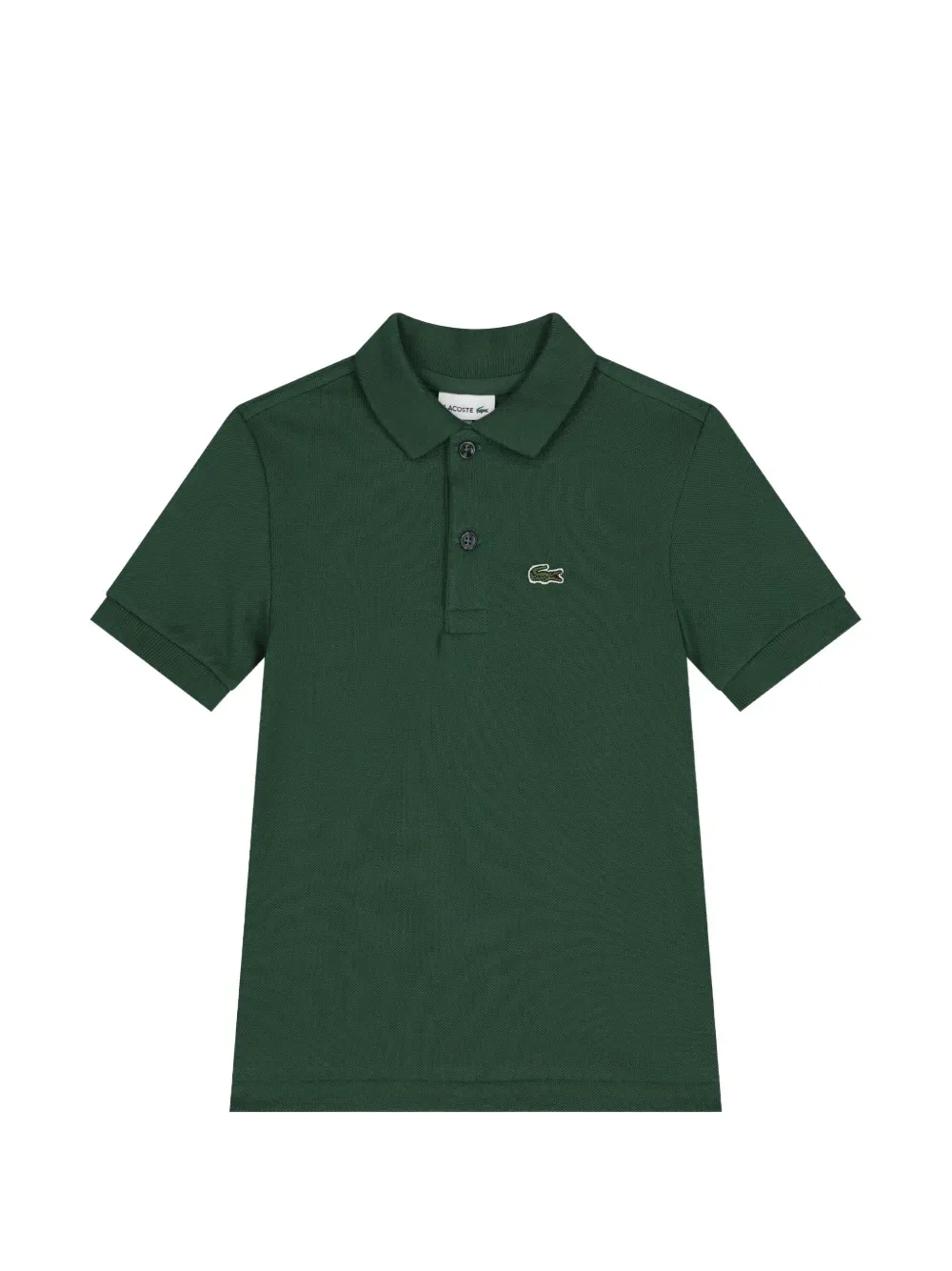 Поло с нашивкой с логотипом Lacoste Kids, зеленый