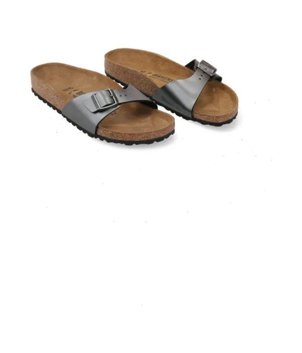 Тапочки мадридского БФ Narrow fit Birkenstock, черный — фото 3