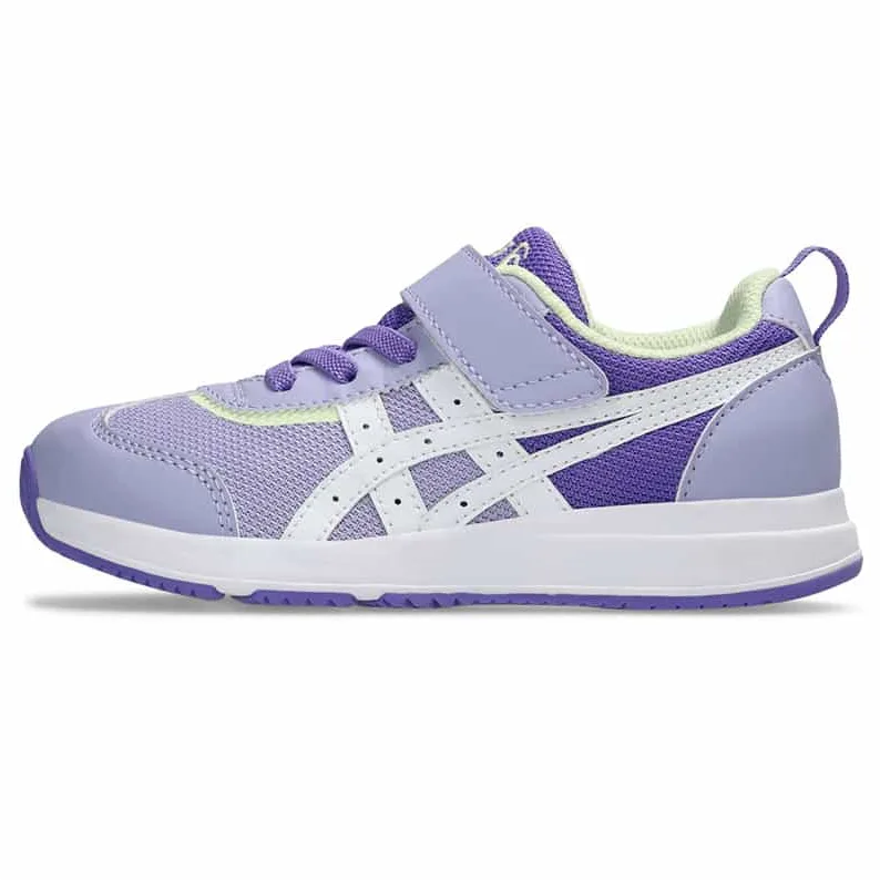 ASICS Suku устойчивые к истиранию низкие детские повседневные кроссовки purple white