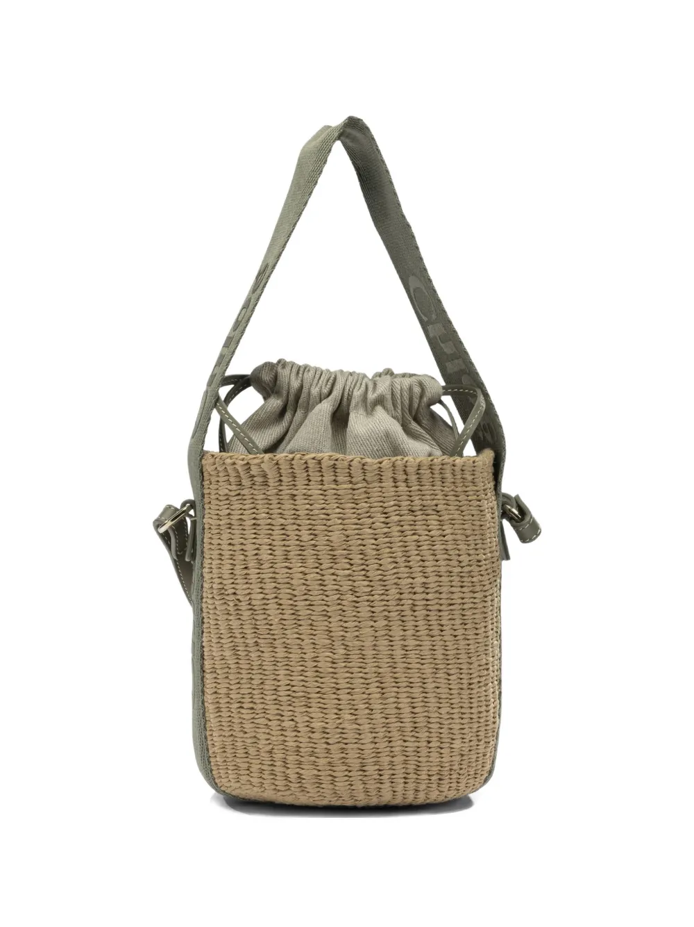 

Малая сумка-ведро Woody на кулиске Chloé, зеленый