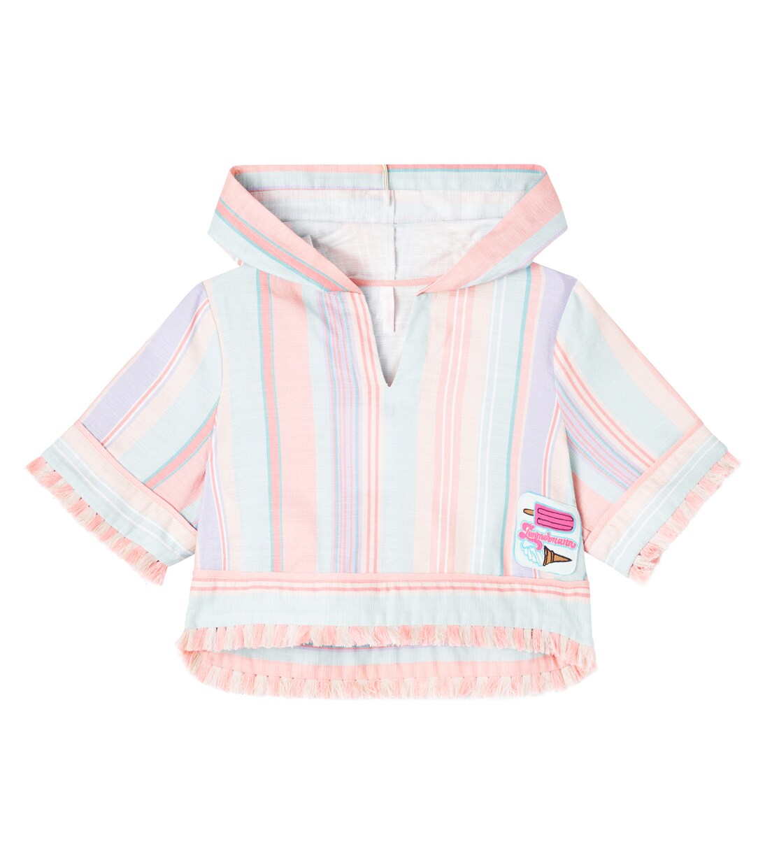 

Каскадский полосатый худи с капюшоном Zimmermann Kids, Multi Stripe