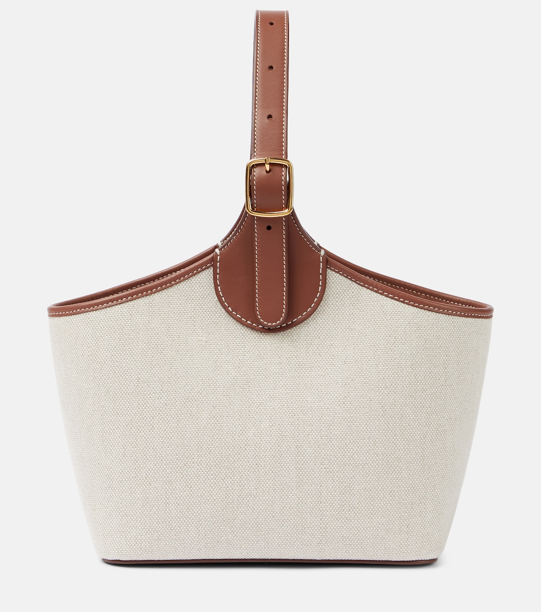 

Холщовая сумка с ручками Bobbin Loro Piana, Natural/Caramel Suga