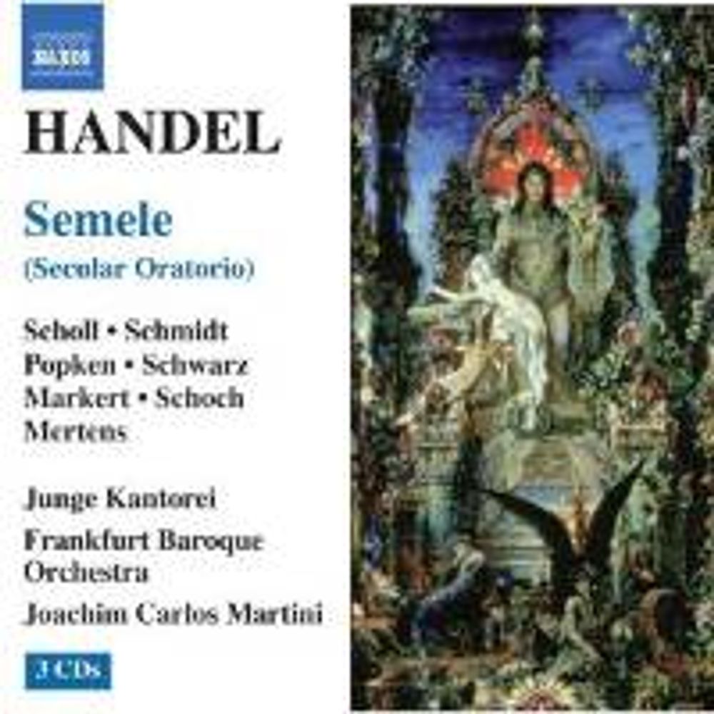 

Диск CD Handel: Semele - George Frideric Handel, Elisabeth Scholl, Ralf Popken, Joachim Martini, Frankfurt Baroque Orchestra