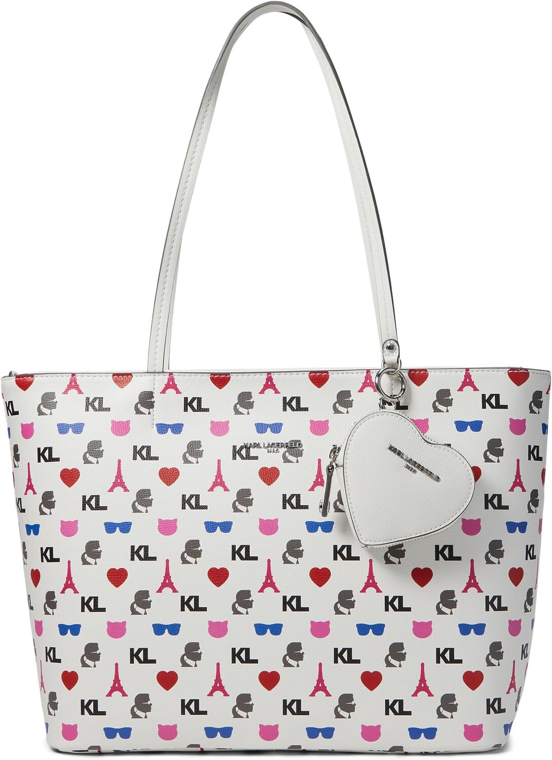 

Сумка Karl Lagerfeld Paris Adele Tote, цвет Multi/White, Белый, Сумка Karl Lagerfeld Paris Adele Tote, цвет Multi/White