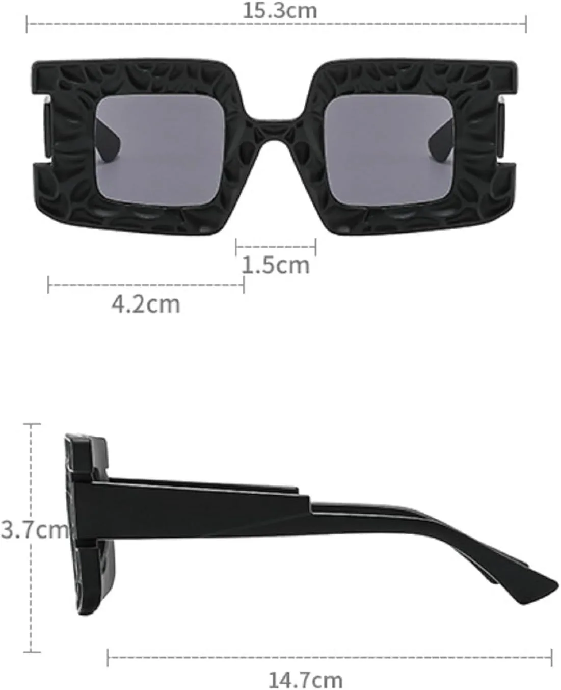 

Винтажные маленькие панк-солнцезащитные очки прямоугольной формы для женщин и мужчин, роскошные солнцезащитные очки для дам, забавные очки 4395 Melrose, Grey