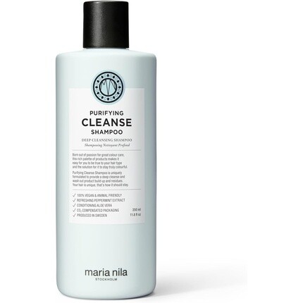 

Очищающий шампунь Purifying Cleanse 350 мл Глубокое очищение Мята Алоэ Вера Освежающий кондиционер для волос и кожи головы Maria Nila