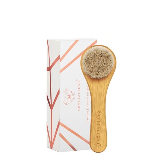 

Бамбуковая щетка для массажа лица, шеи, зоны декольте и бюста. CRYSTALLOVE