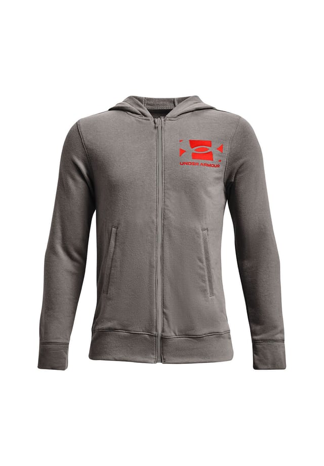 

Толстовка с капюшоном Rival Terry на молнии Under Armour, серый