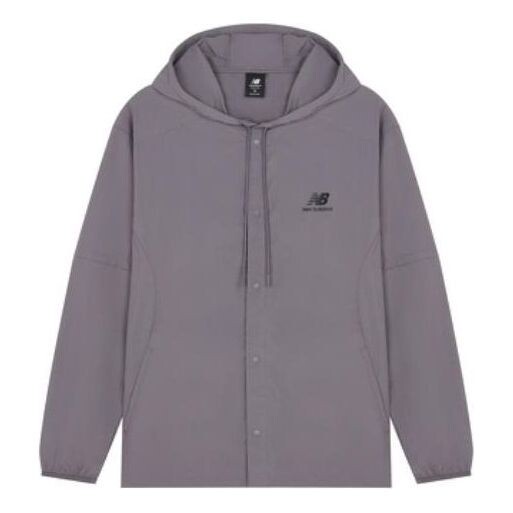 

Куртка с логотипом и принтом повседневная куртка New Balance, серый