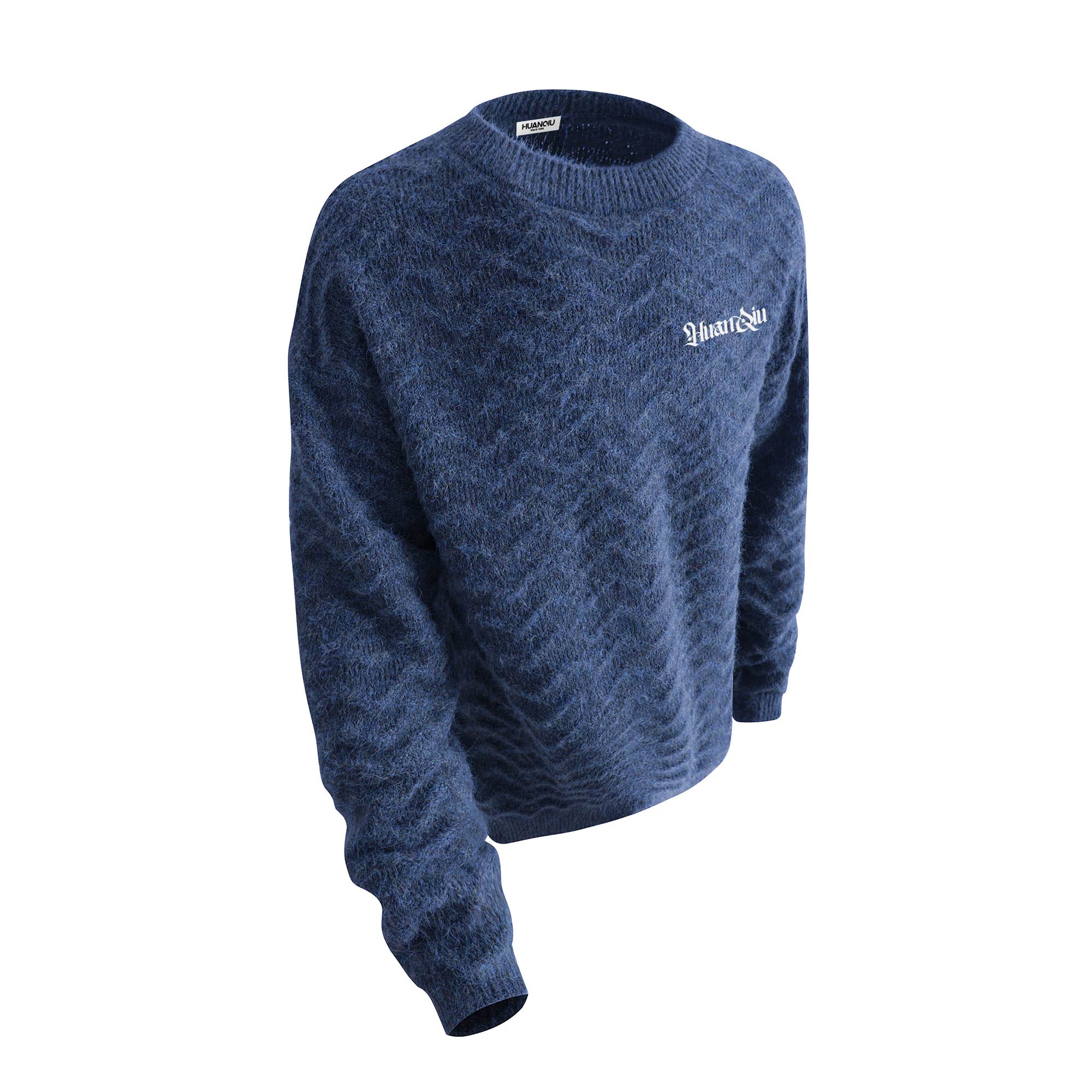 

Свитер Unisex Crew Neck Moderate Others HUANQIU, синий