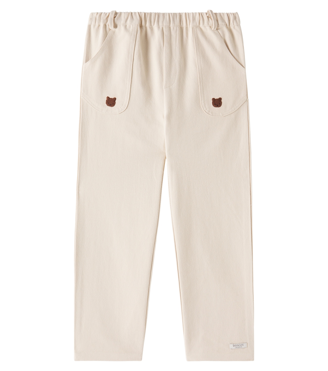 

Кассим прямые брюки из хлопка с вышивкой Donsje, Biscotti