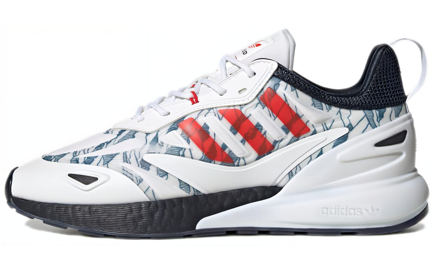 

Кроссовки ZX 2K BOOST 2.0 Lifestyle унисекс с низким верхом белого/красного цвета Adidas Originals, Красный, Кроссовки ZX 2K BOOST 2.0 Lifestyle унисекс с низким верхом белого/красного цвета Adidas Originals