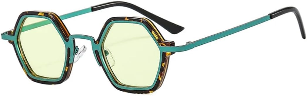 

Ретро-солнцезащитные очки Polygon для женщин, модные, с прозрачными линзами с градиентом Ocean, для мужчин, трендовые, в стиле панк, с защитой от УФ-излучения UV400 UUPTTPL, Pattern Green