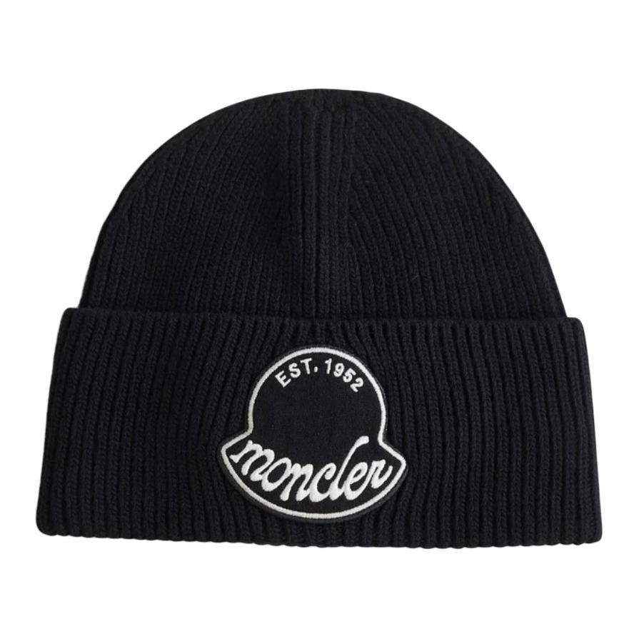 

Бейсболка с логотипом на нашивке Moncler, черный