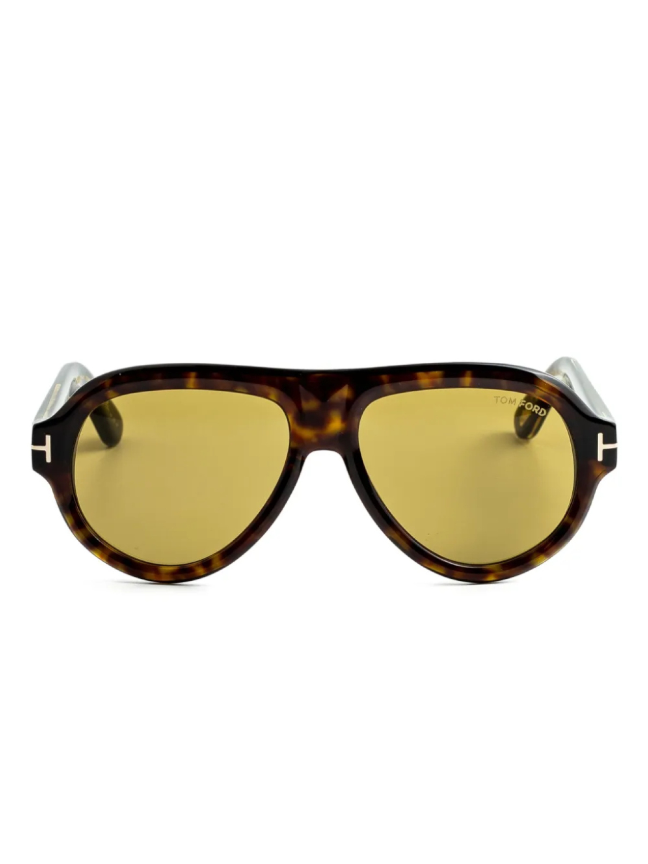 

TOM FORD Eyewear солнцезащитные очки-пилоты, коричневый