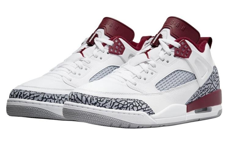 Jordan Spizike винтажные баскетбольные кроссовки мужские, White/Red — фото 3