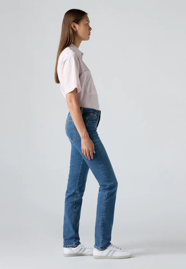 712 узкие джинсы с прорезными карманами, зауженного кроя Levi'S, Blue Wave Mid — фото 4