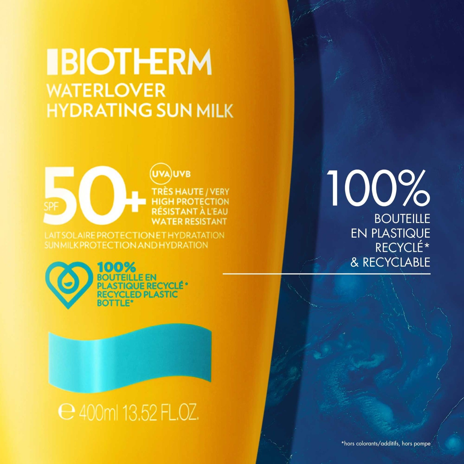 Солнцезащитный крем water lover hydrating sun milk spf50 Biotherm, объем 400 мл — фото 4