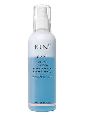 

Keune Care Keratin Smooth 2 Phase Spray - увлажняющий кондиционер-спрей, для вьющихся волос, 200 мл Inna marka
