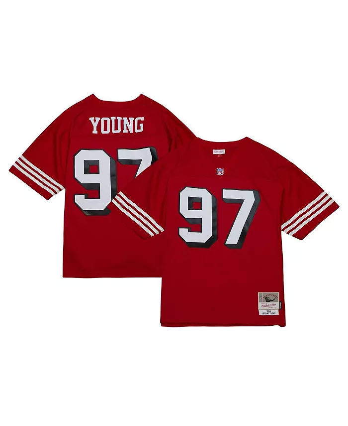 

Мужская реплика джерси Bryant Young в винтажном стиле San Francisco 49ers цвета алый Mitchell & Ness