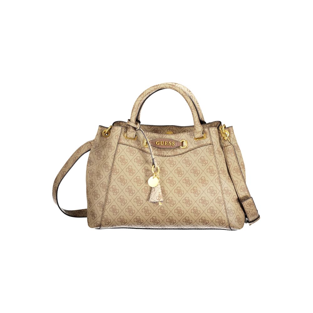 

Бежевая полиэтиленовая сумка Guess Shoes, бежевый