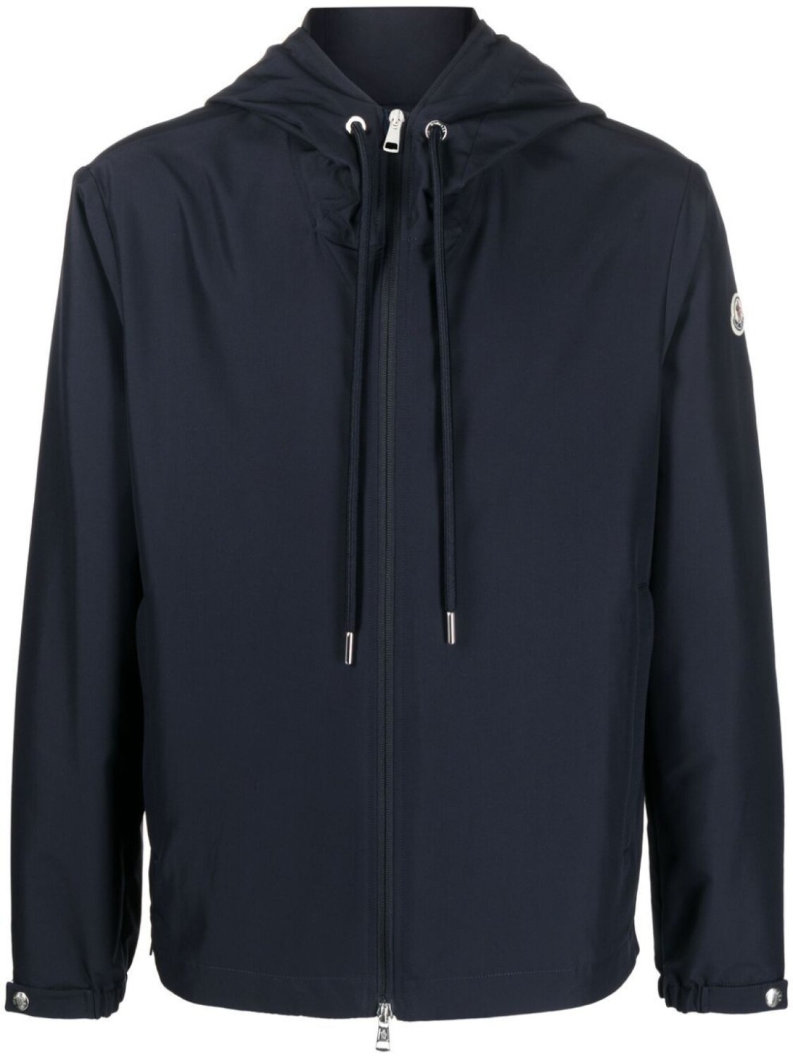 

Moncler куртка с капюшоном и логотипом, синий