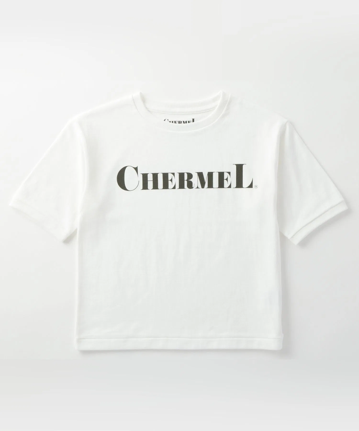Детская футболка из хлопка CHERMEL с логотипом белая