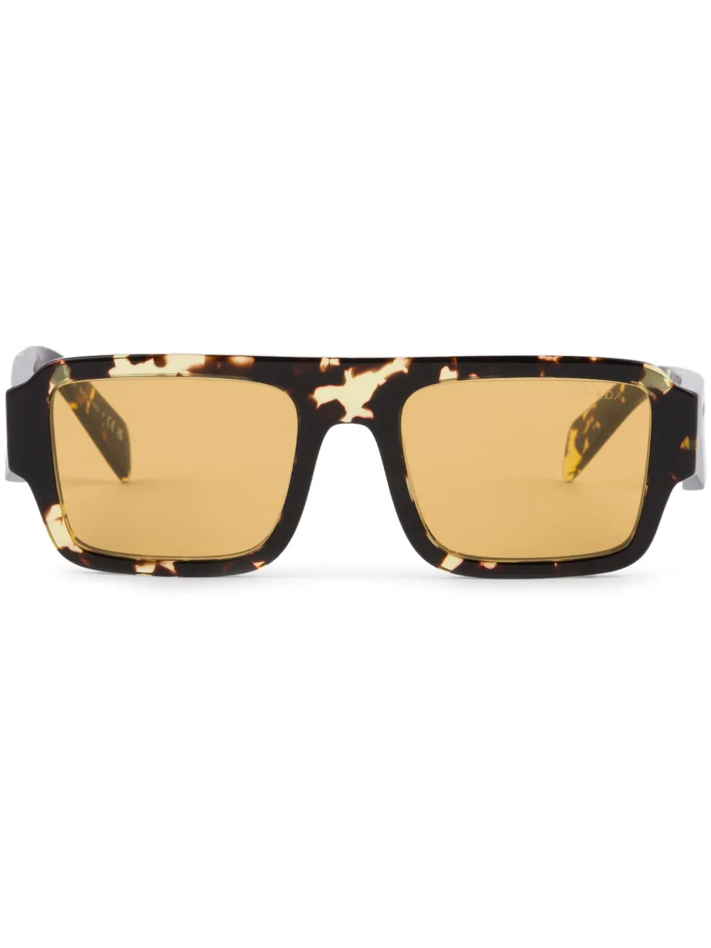 

Солнцезащитные очки Symbole в квадратной оправе Prada Eyewear, коричневый